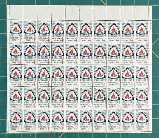 US 1960 4¢ Camp Fire Girls 50th Anniversary Mint Sheet MNH (Scott 1167) – ZAYIX