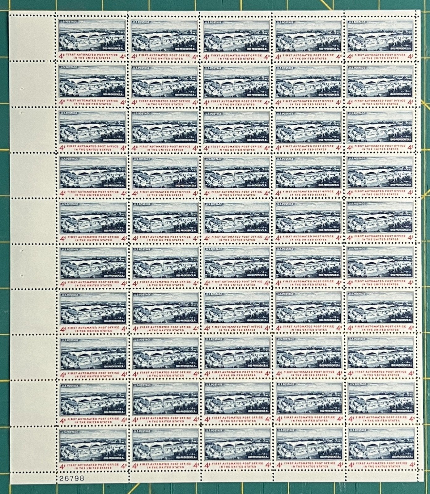 US 1960 4¢ First Automated Post Office Mint Sheet MNH (Scott 1164) – ZAYIX