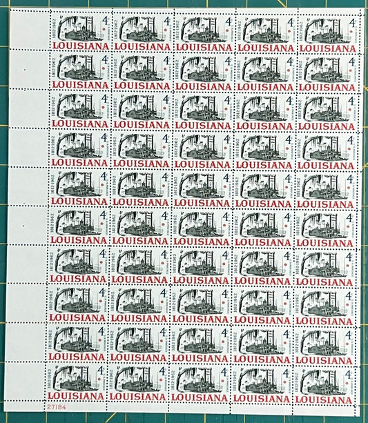 US 1962 4¢ Louisiana Statehood Mint Sheet MNH (Scott 1197) – ZAYIX