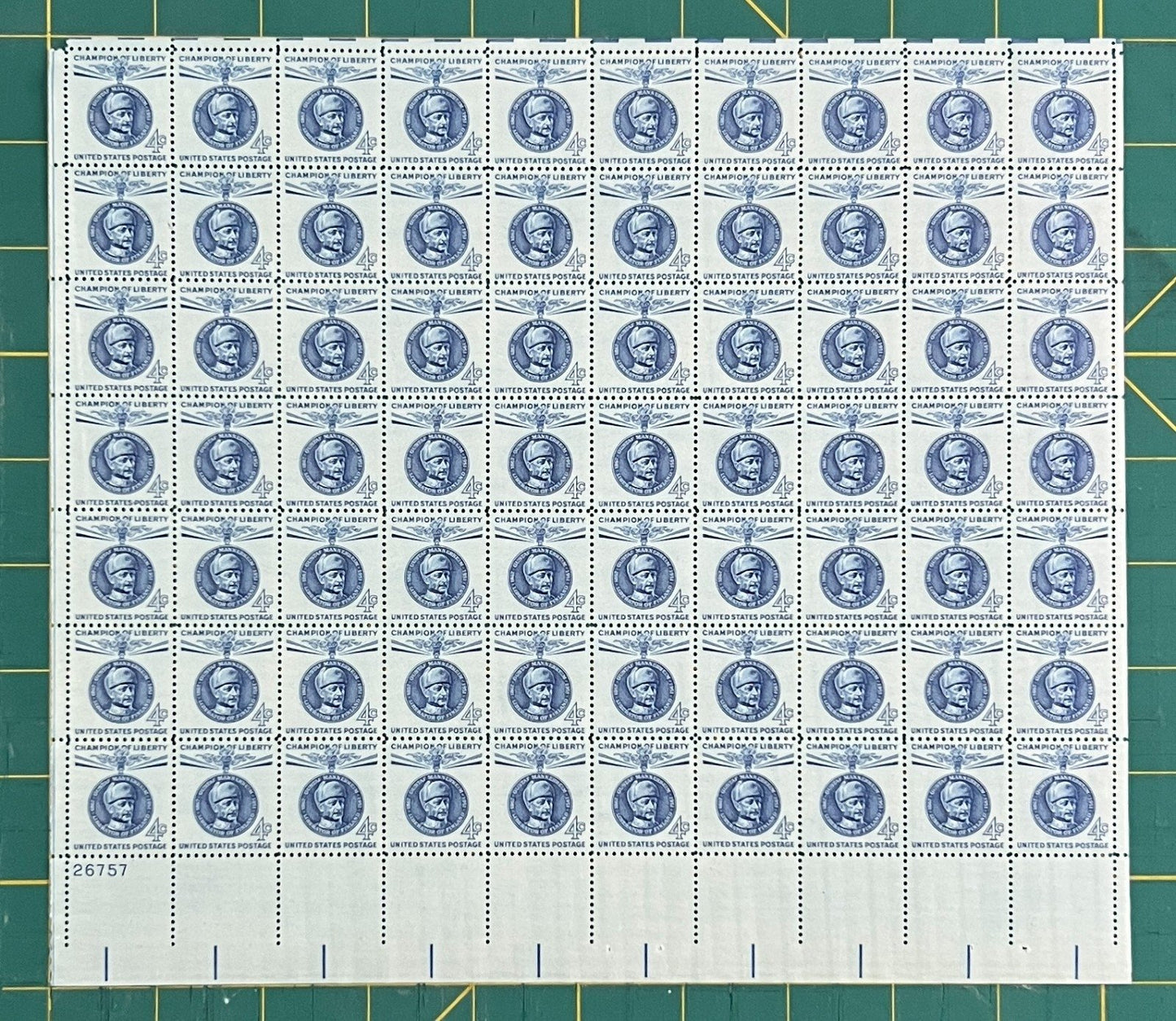 US 1960 4¢ Gustaf Mannerheim Mint Sheet MNH (Scott 1165) – ZAYIX