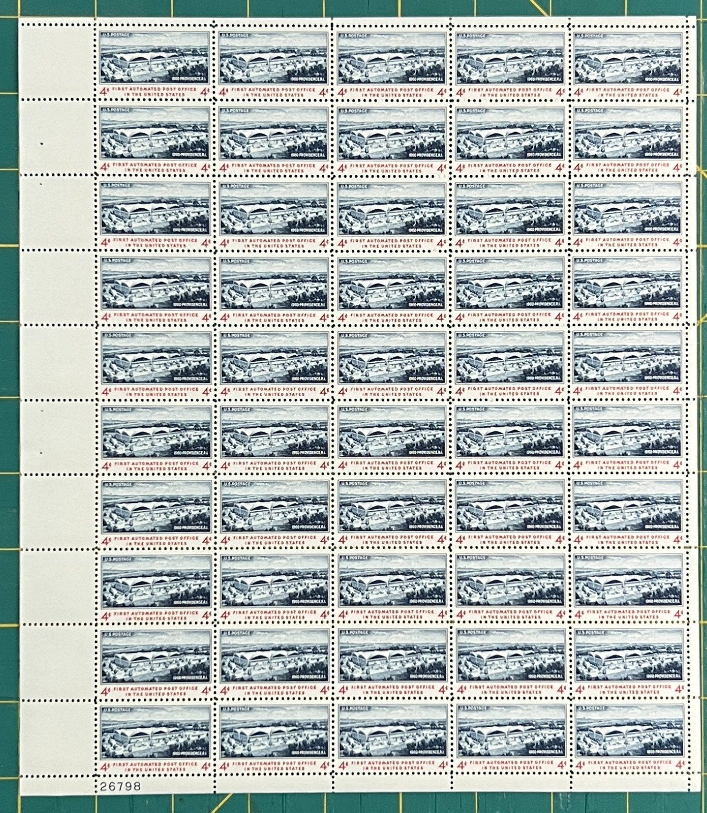 US 1960 4¢ First Automated Post Office Mint Sheet MNH (Scott 1164) – ZAYIX