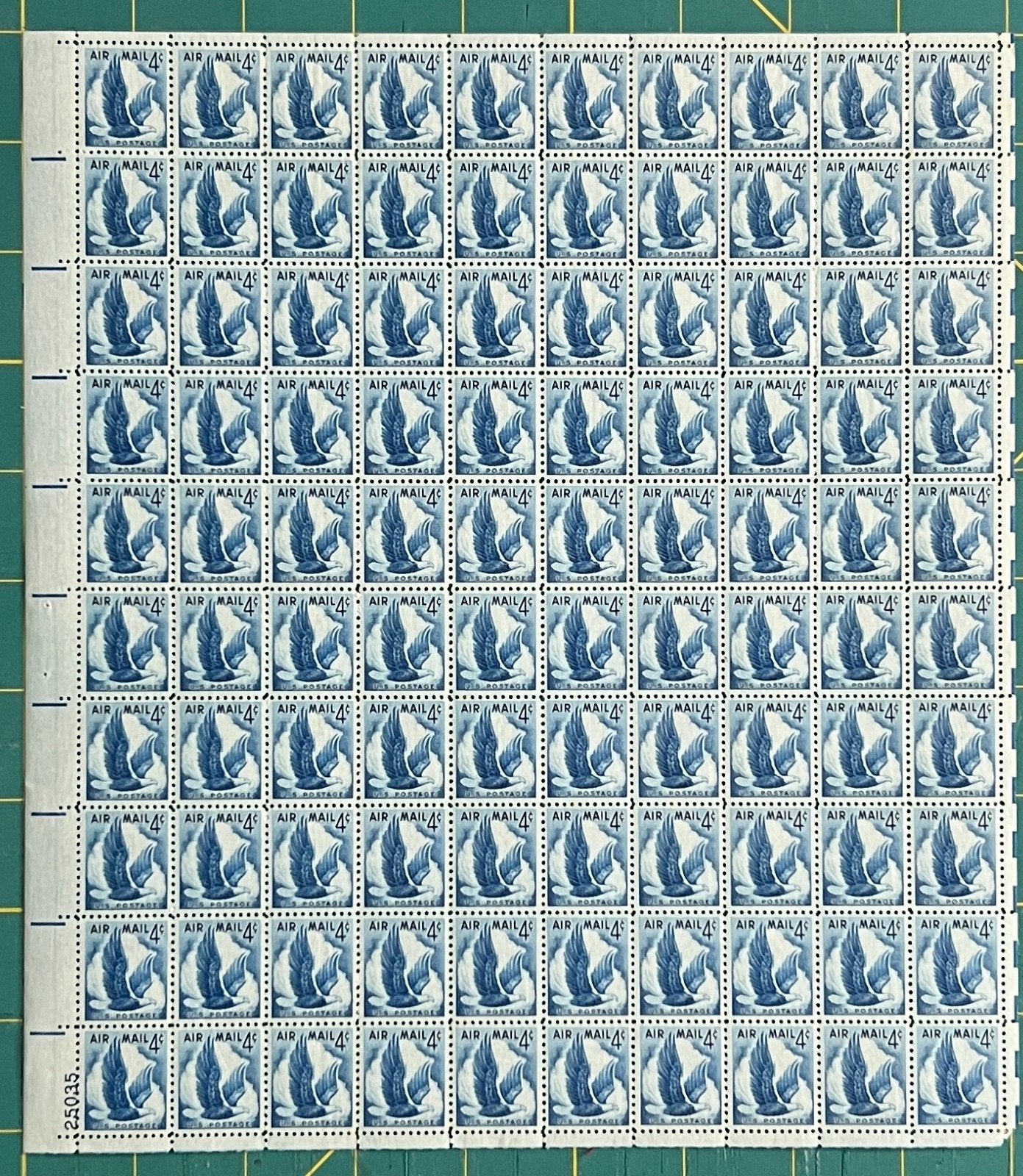 US 1954 4¢ Eagle in Flight Airmail Mint Sheet MNH (Scott C48) – ZAYIX