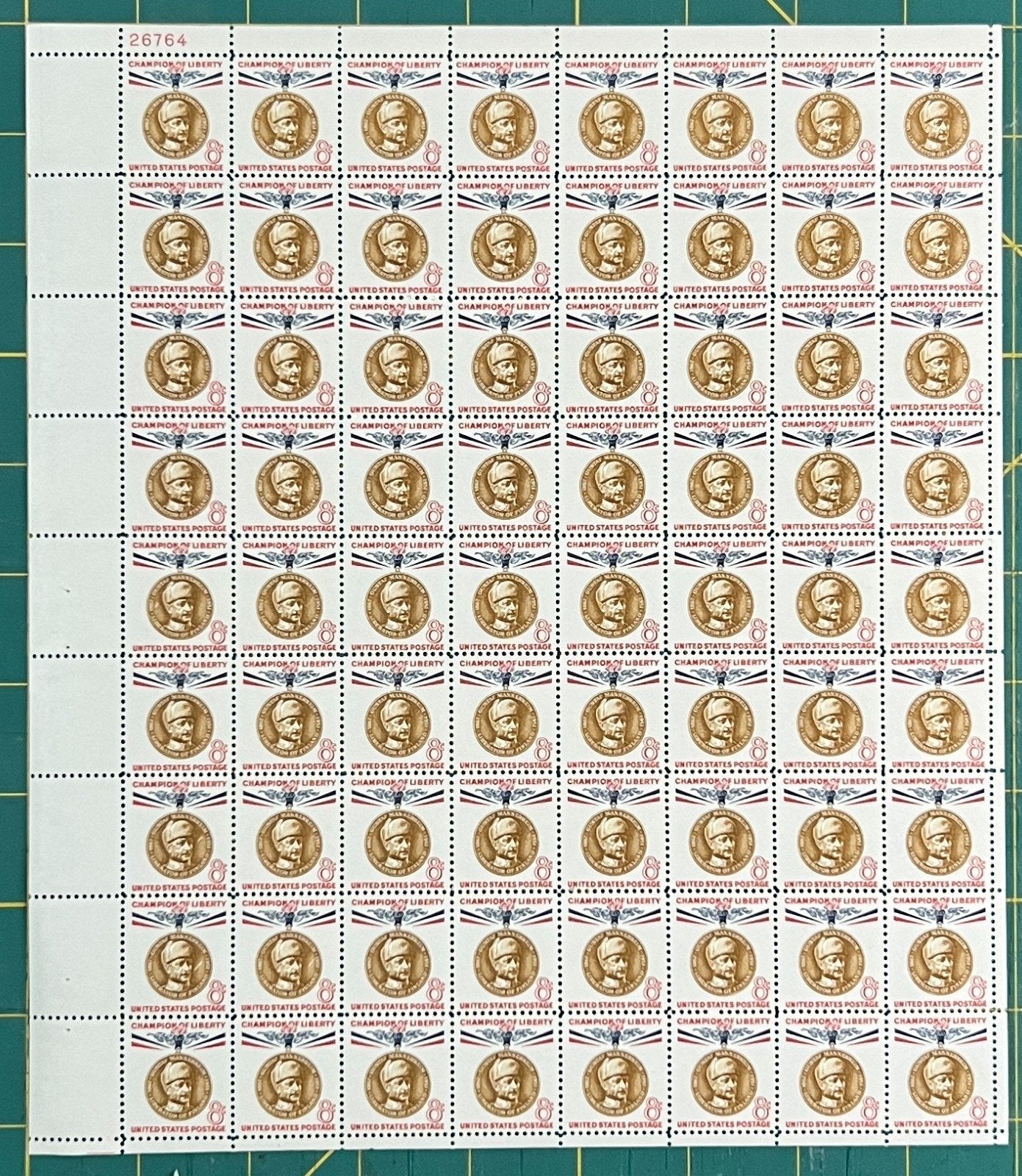 US 1960 8¢ Gustaf Mannerheim Mint Sheet MNH (Scott 1166) – ZAYIX