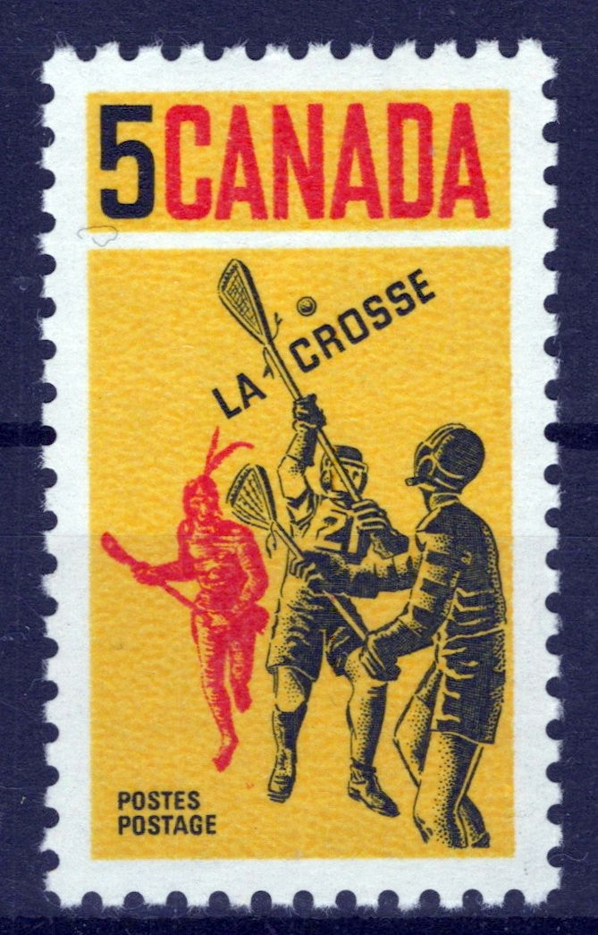 Canada 483 MNH Lacrosse Players Sports GamesZayix 1224S0010M