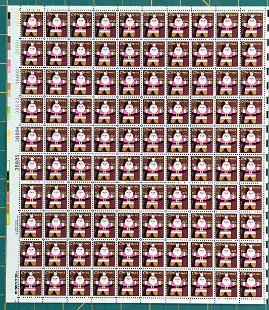 US 1979 15¢ Christmas Ornament Mint Sheet MNH (Scott 1800, PB12) – ZAYIX
