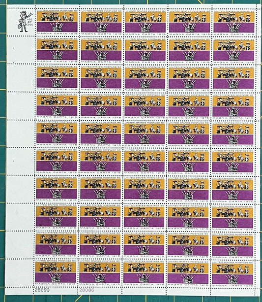 US 1965 5-Cent Magna Carta 750th Anniversary Mint Sheet MNH (Scott 1265) ZAYIX