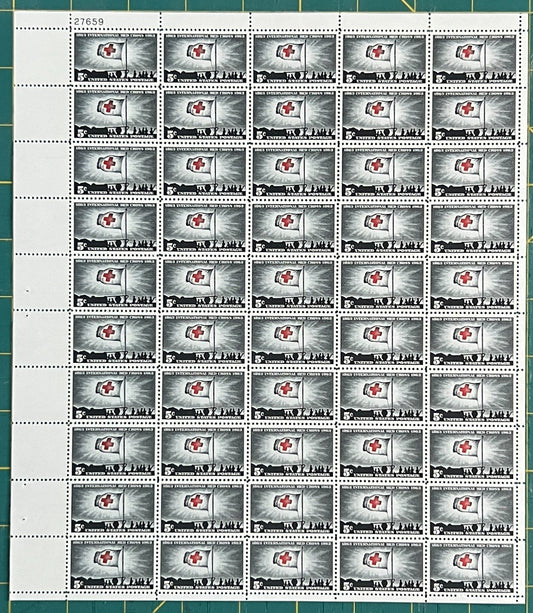 US 1963 5-Cent International Red Cross Mint Sheet MNH (Scott 1239) ZAYIX