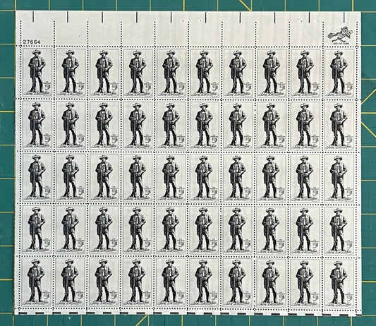US 1964 5-Cent Sam Houston Texas Mint Sheet MNH (Scott 1242) ZAYIX