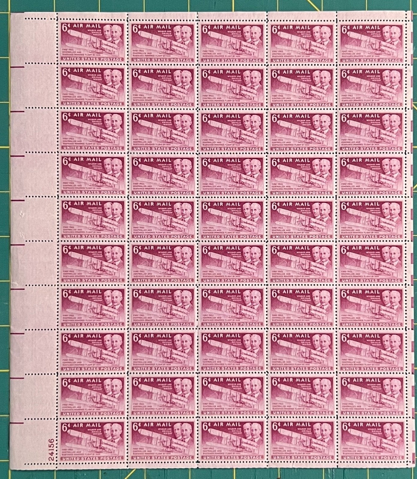 US 1949 6-Cent Wright Brothers Flight 1903 Mint Sheet MNH (Scott C45) ZAYIX