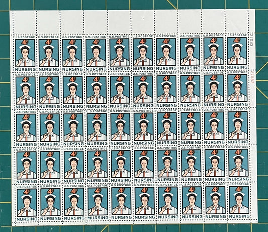 US 1961 4¢ Nursing Profession Student Mint Sheet MNH (Scott 1190) ZAYIX