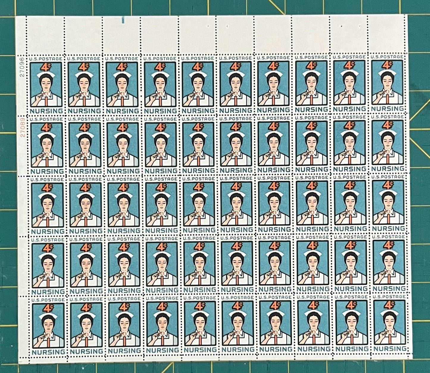 US 1961 4¢ Nursing Profession Student Mint Sheet MNH (Scott 1190) ZAYIX