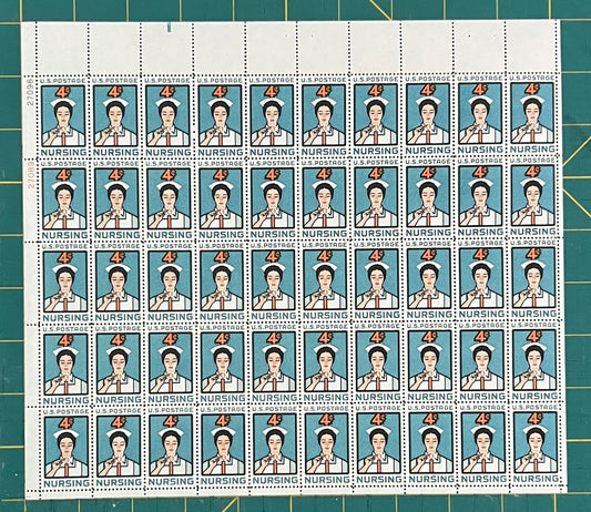 US 1961 4¢ Nursing Profession Student Mint Sheet MNH (Scott 1190) ZAYIX
