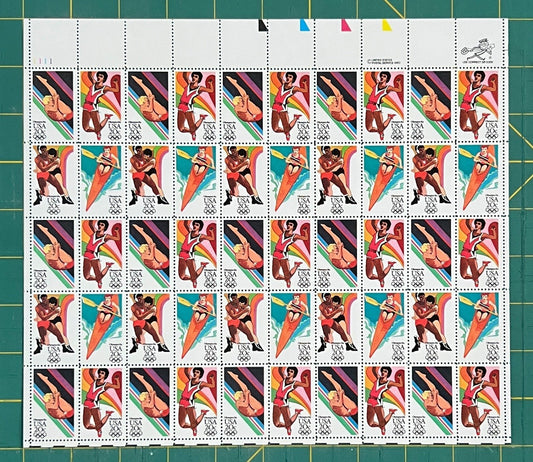 US 1984 20¢ Winter Olympics Yugoslavia Mint Sheet MNH (Scott 2067-2070) ZAYIX