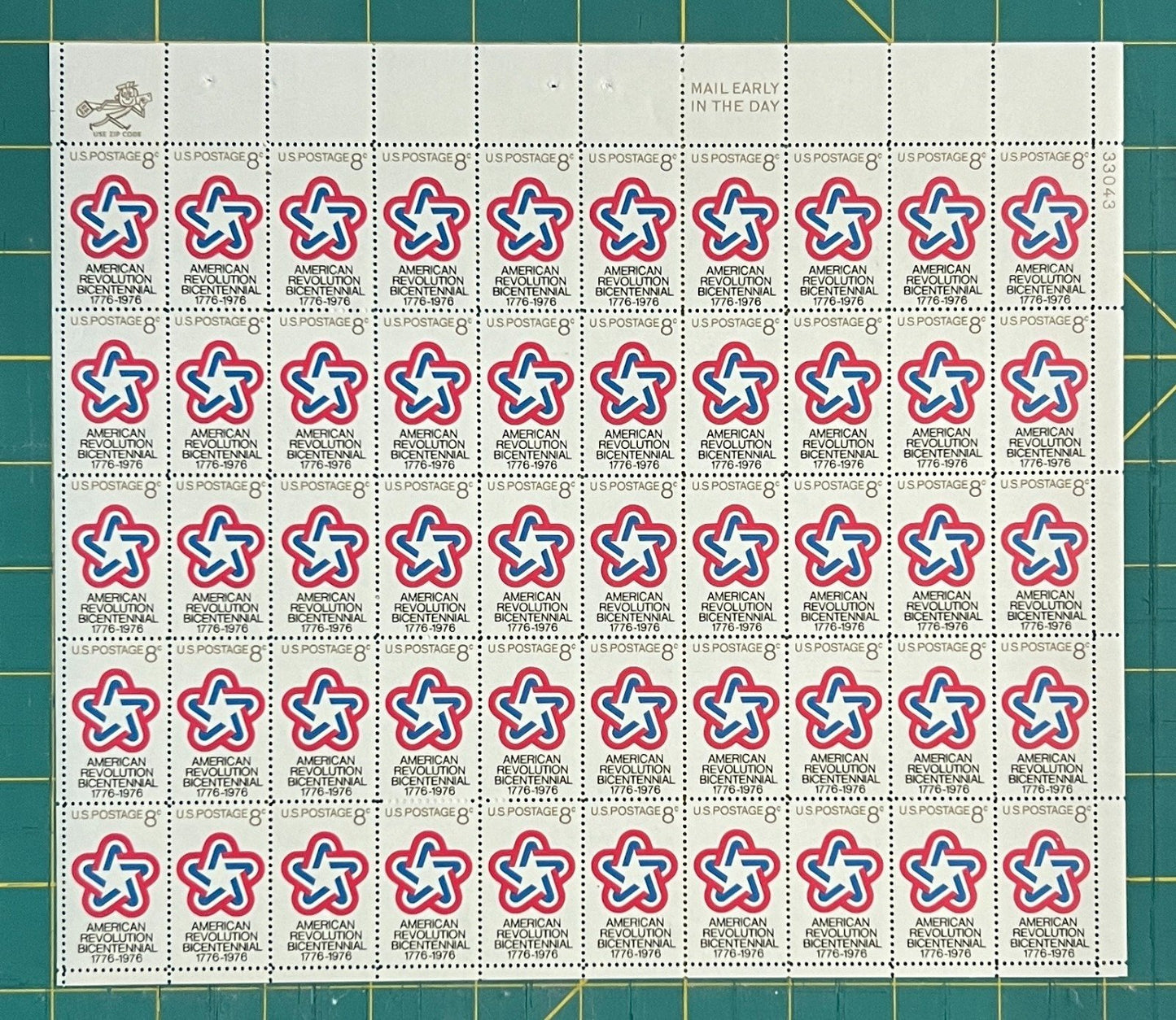 US 1971 8¢ American Revolution Bicentennial Mint Sheet MNH (Scott 1432) ZAYIX