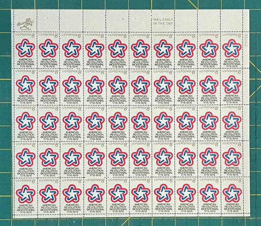 US 1971 8¢ American Revolution Bicentennial Mint Sheet MNH (Scott 1432) ZAYIX