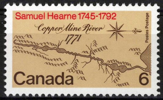 Canada 540 MNH Map of Copper Mine River BasinZayix 1224S0027M