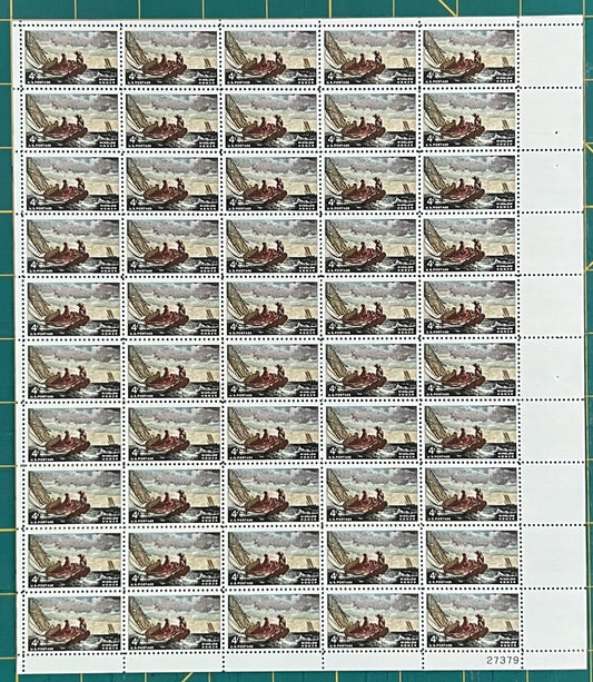 US 1962 4¢ Winslow Homer Breezing Up Mint Sheet MNH (Scott 1207) ZAYIX