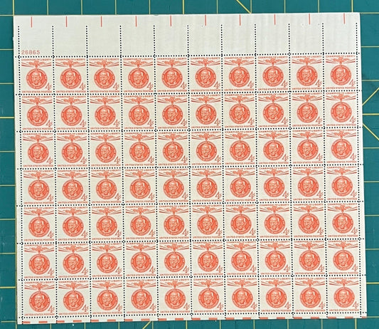 US 1961 4¢ Mahatma Gandhi India Mint Sheet MNH (Scott 1174) ZAYIX