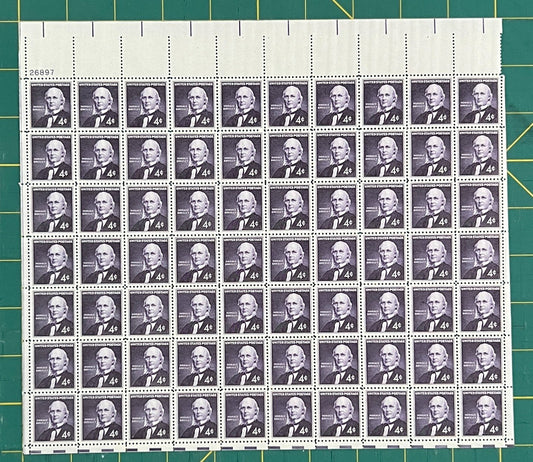 US 1961 4¢ Horace Greeley Publisher Mint Sheet MNH (Scott 1177) ZAYIX