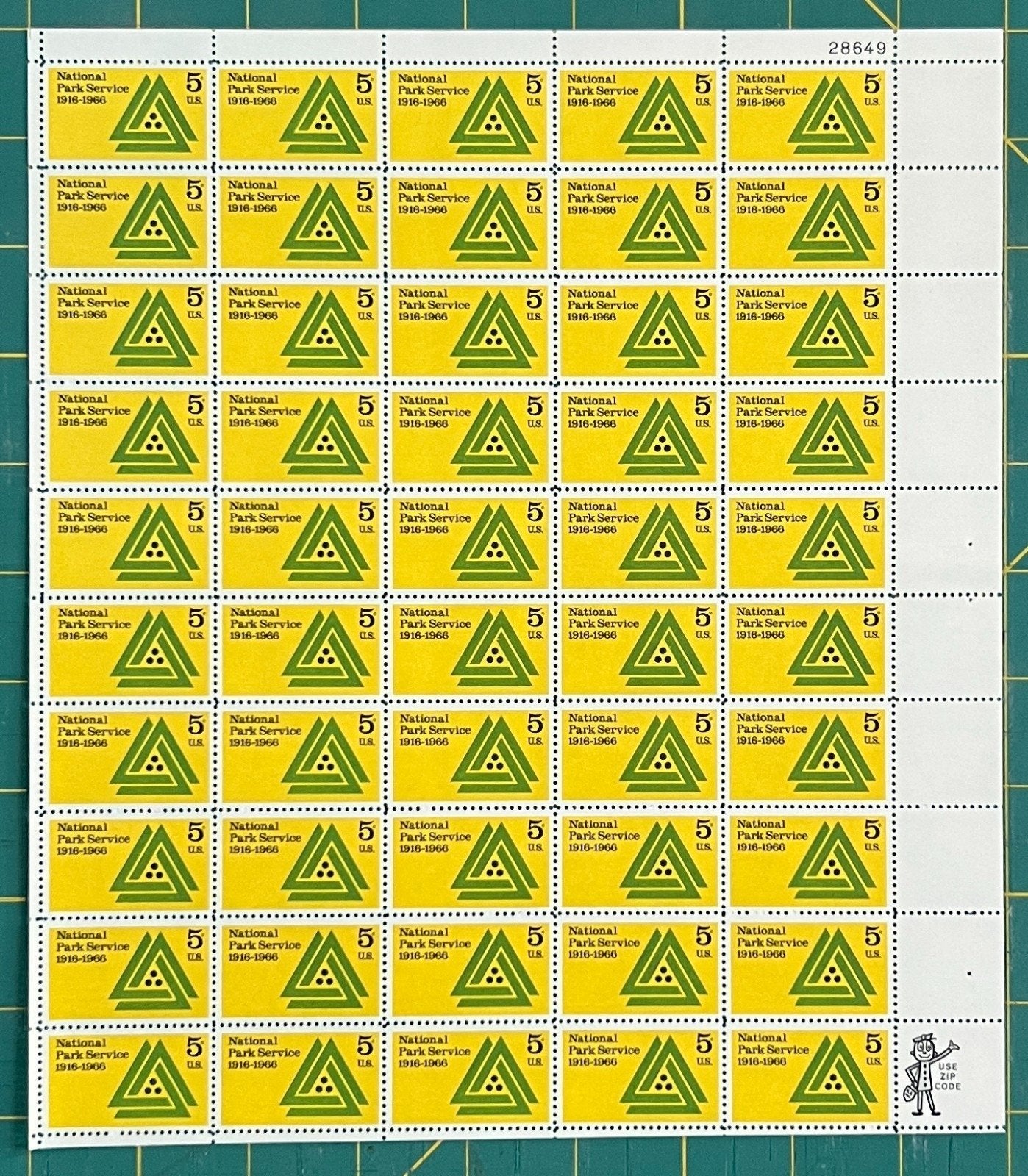 US 1966 5¢ National Park Service 50th Mint Sheet MNH (Scott 1314) ZAYIX