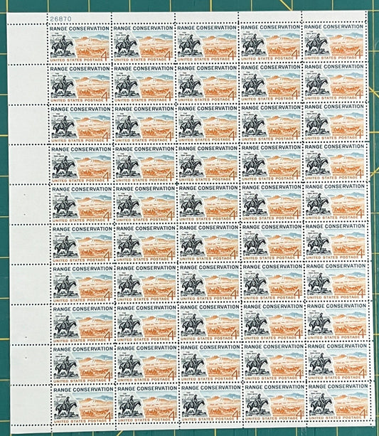 US 1961 4¢ Range Conservation Mint Sheet MNH (Scott 1176) ZAYIX