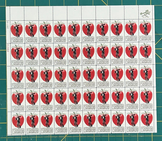 US 1966 5¢ Folklore Johnny Appleseed Mint Sheet MNH (Scott 1317) ZAYIX