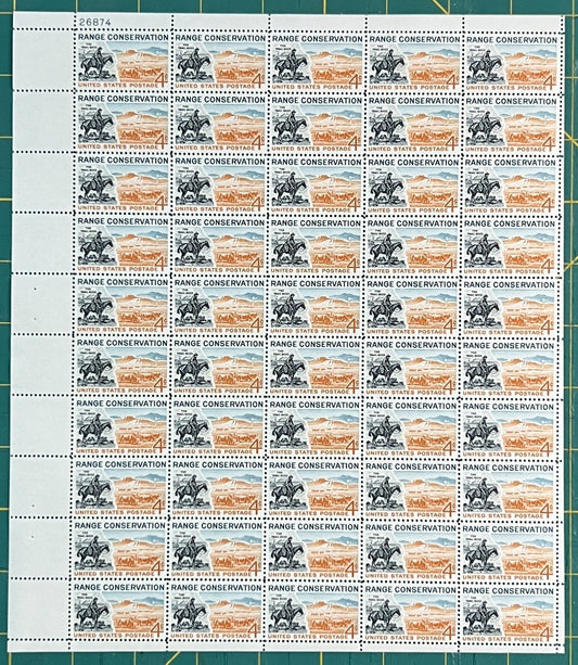 US 1961 4¢ Range Conservation Mint Sheet MNH (Scott 1176) ZAYIX