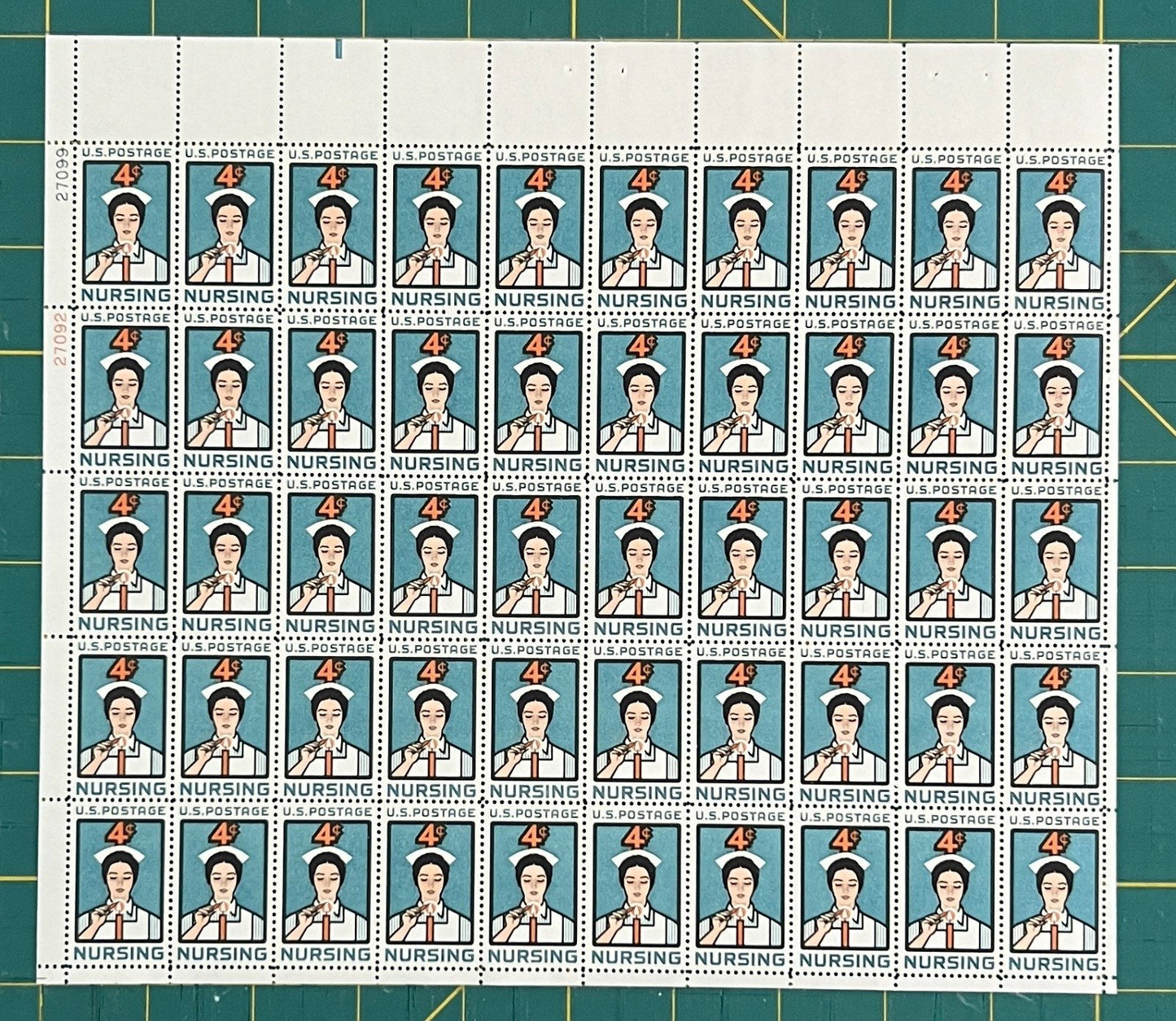 US 1961 4¢ Nursing Profession Student Mint Sheet MNH (Scott 1190) ZAYIX