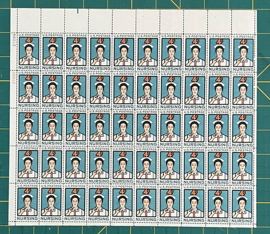 US 1961 4¢ Nursing Profession Student Mint Sheet MNH (Scott 1190) ZAYIX