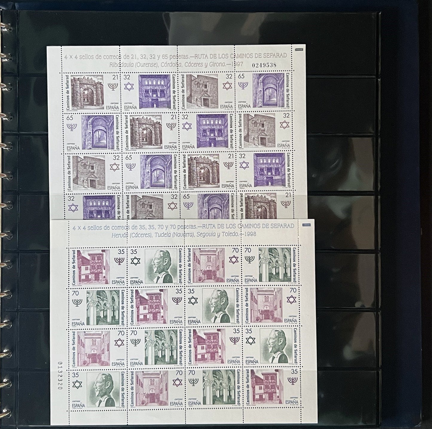 Judaica MNH Topical Stamp Collection 52 stamps & 25 sheets SAFE stock book ZAYIX