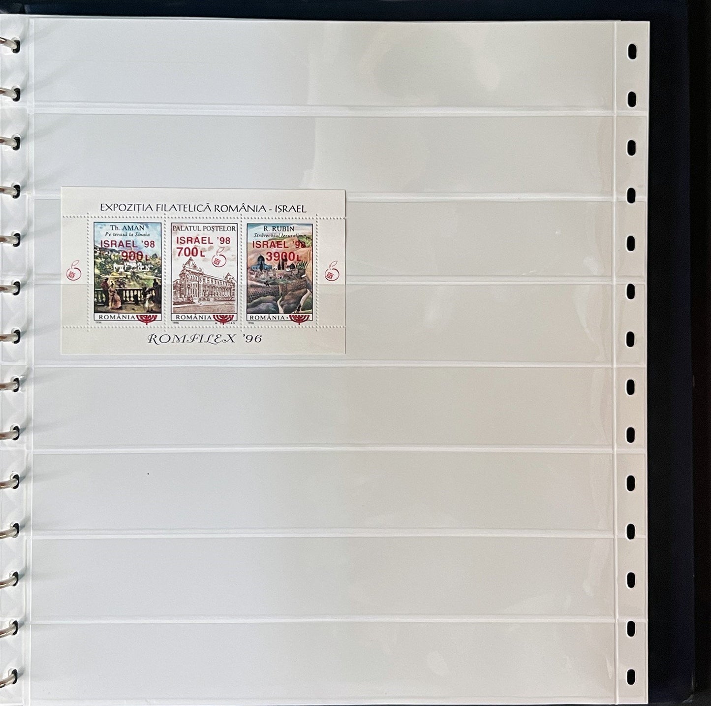Judaica MNH Topical Stamp Collection 52 stamps & 25 sheets SAFE stock book ZAYIX
