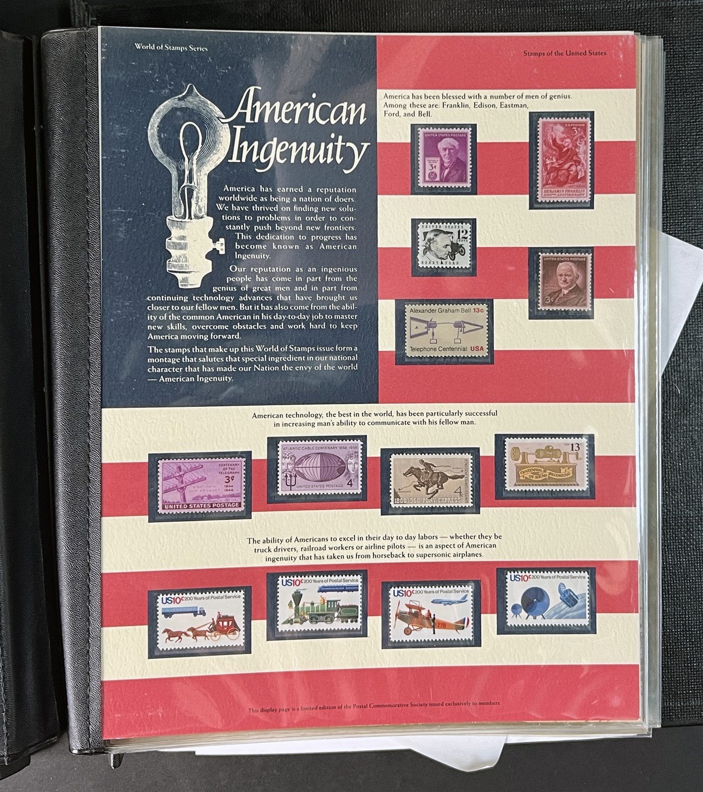 World of Stamps Collection of 266 MNH in a PCS Album Catalog Value $440+ ZAYIX