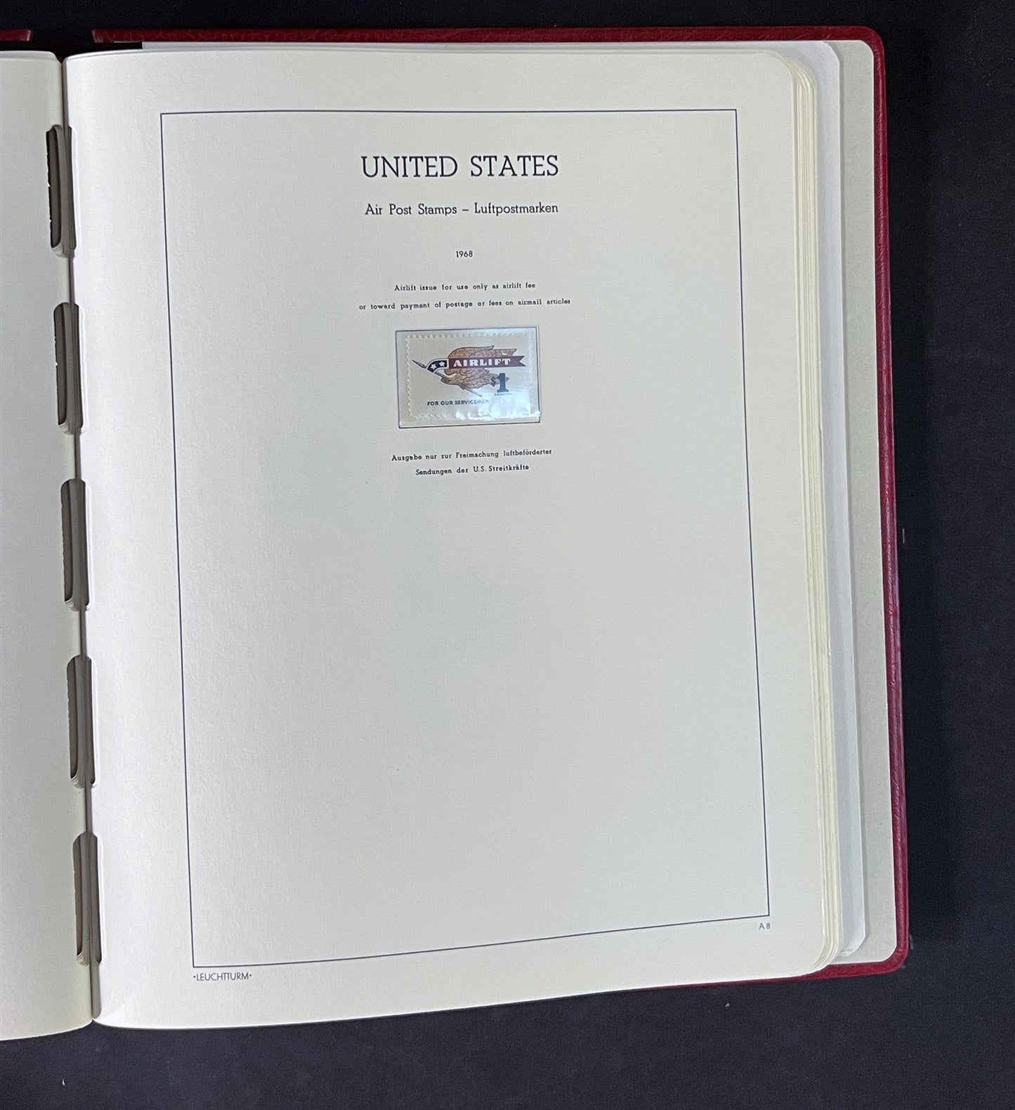 US Air Mail Stamp Collection Mint in Pristine Lighthouse Hingeless Album ZAYIX