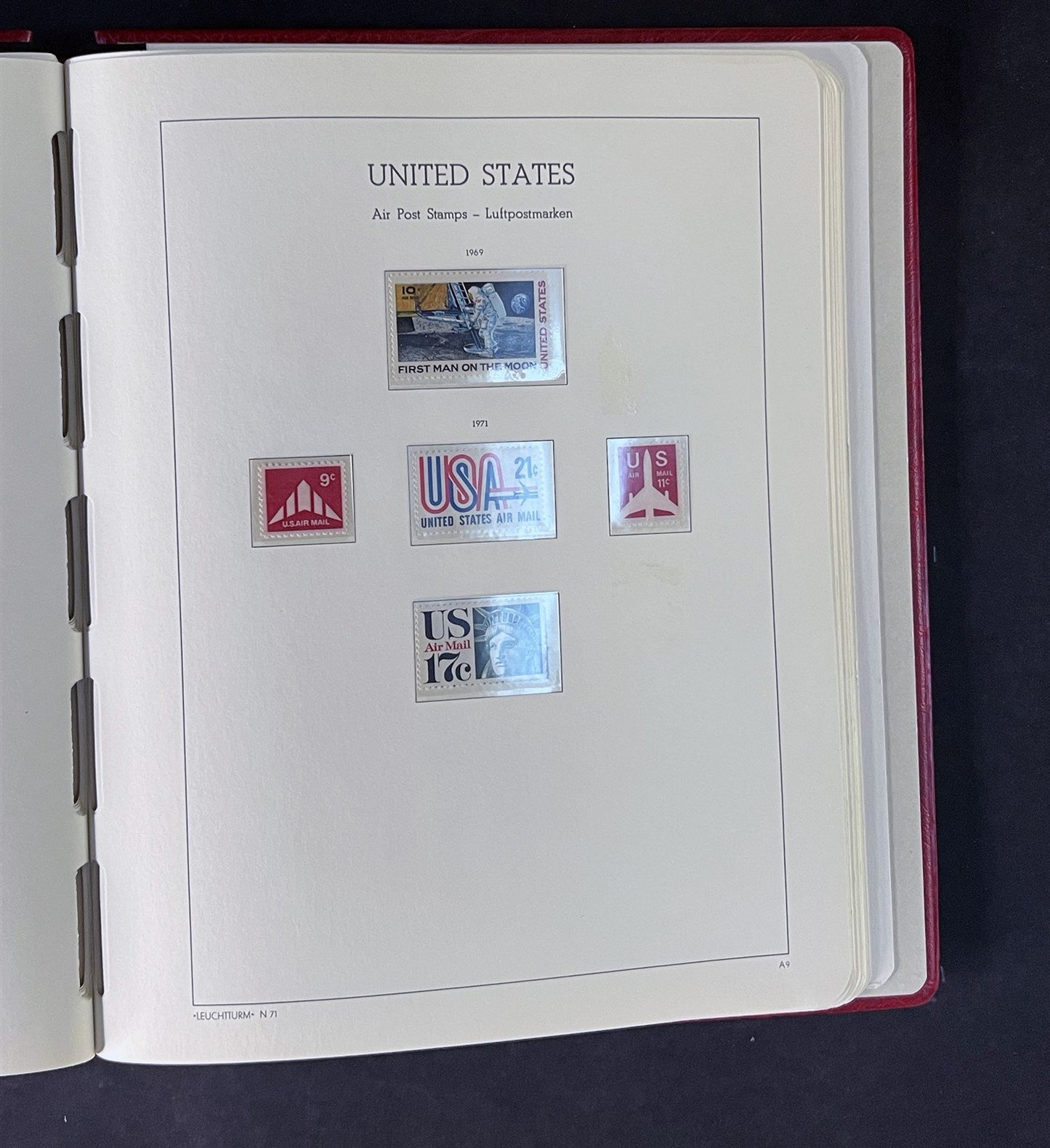 US Air Mail Stamp Collection Mint in Pristine Lighthouse Hingeless Album ZAYIX