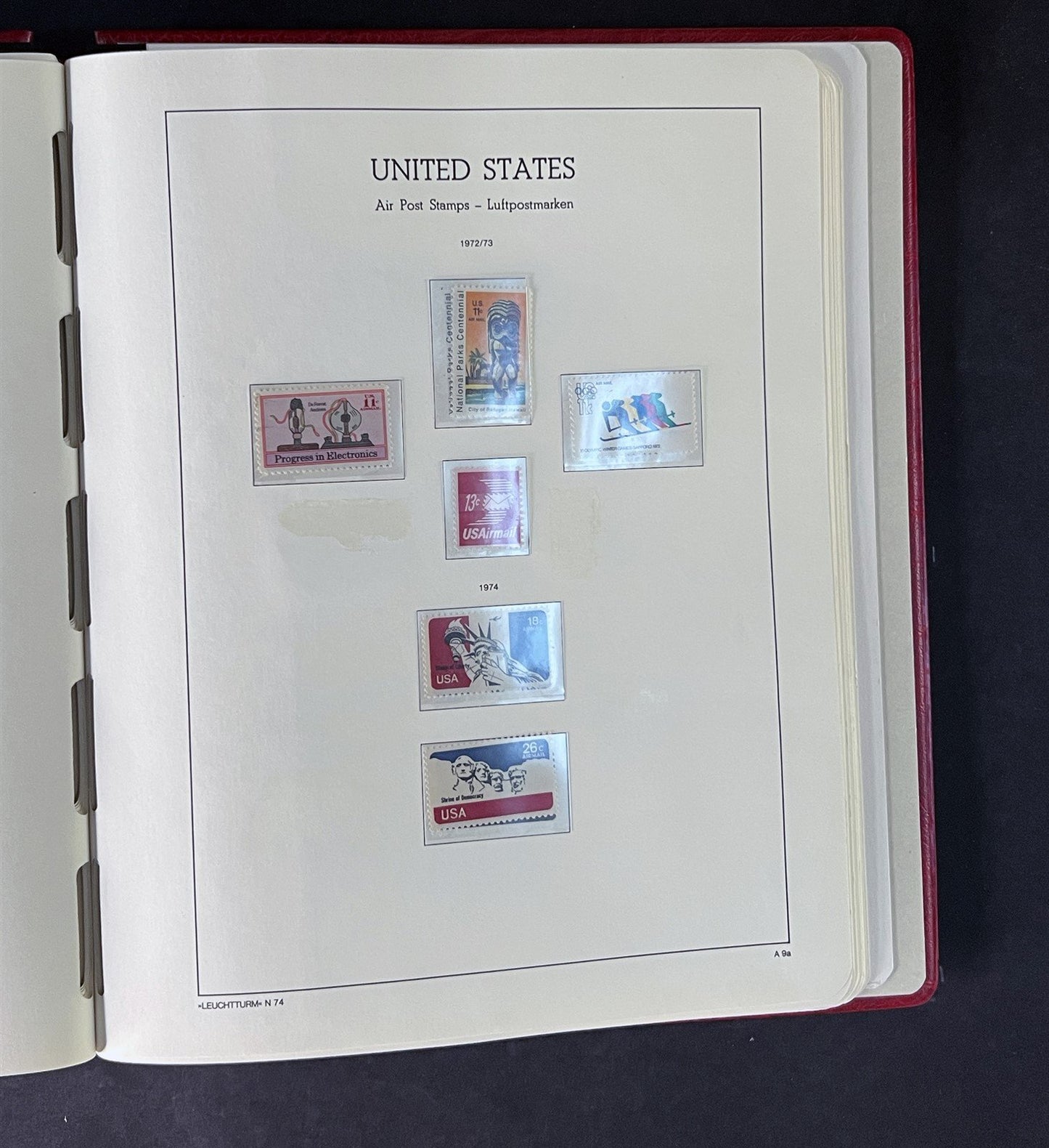 US Air Mail Stamp Collection Mint in Pristine Lighthouse Hingeless Album ZAYIX