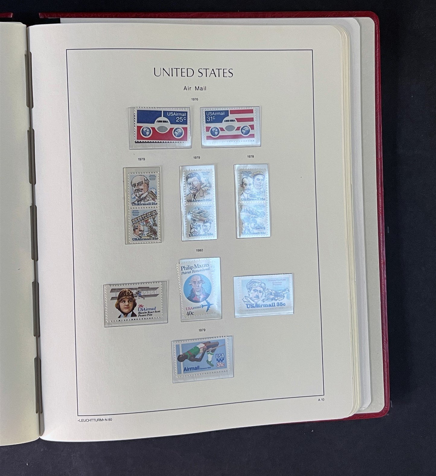 US Air Mail Stamp Collection Mint in Pristine Lighthouse Hingeless Album ZAYIX
