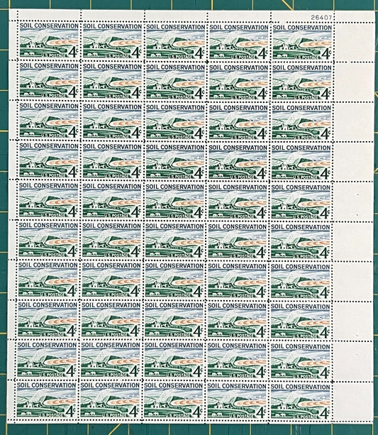 US 1959 4¢ Soil Conservation Mint Sheet MNH (Scott 1133) ZAYIX