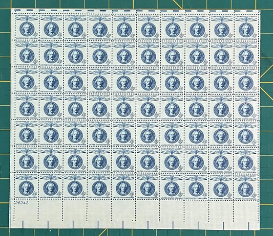 US 1960 4c Ignacy Paderewski Poland Mint Sheet MNH (Scott 1159) ZAYIX