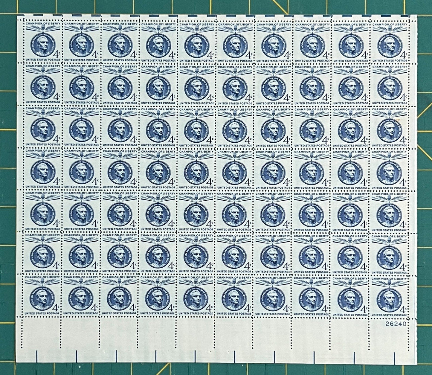 US 1959 4c Jose San Martin South America Mint Sheet MNH (Scott 1125) ZAYIX