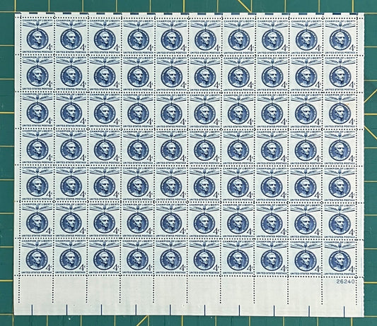 US 1959 4c Jose San Martin South America Mint Sheet MNH (Scott 1125) ZAYIX