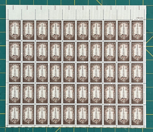 US 1959 4c Petroleum Industry Centennial Mint Sheet MNH (Scott 1134) ZAYIX
