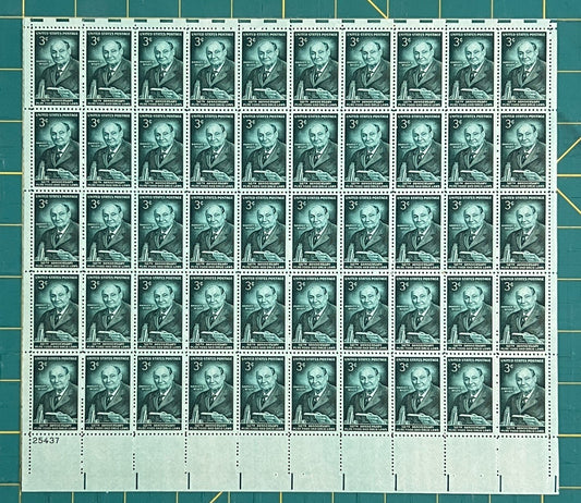 US 1956 3c Pure Food & Drug Act 50th Anniversary Sheet MNH (Scott 1080) ZAYIX