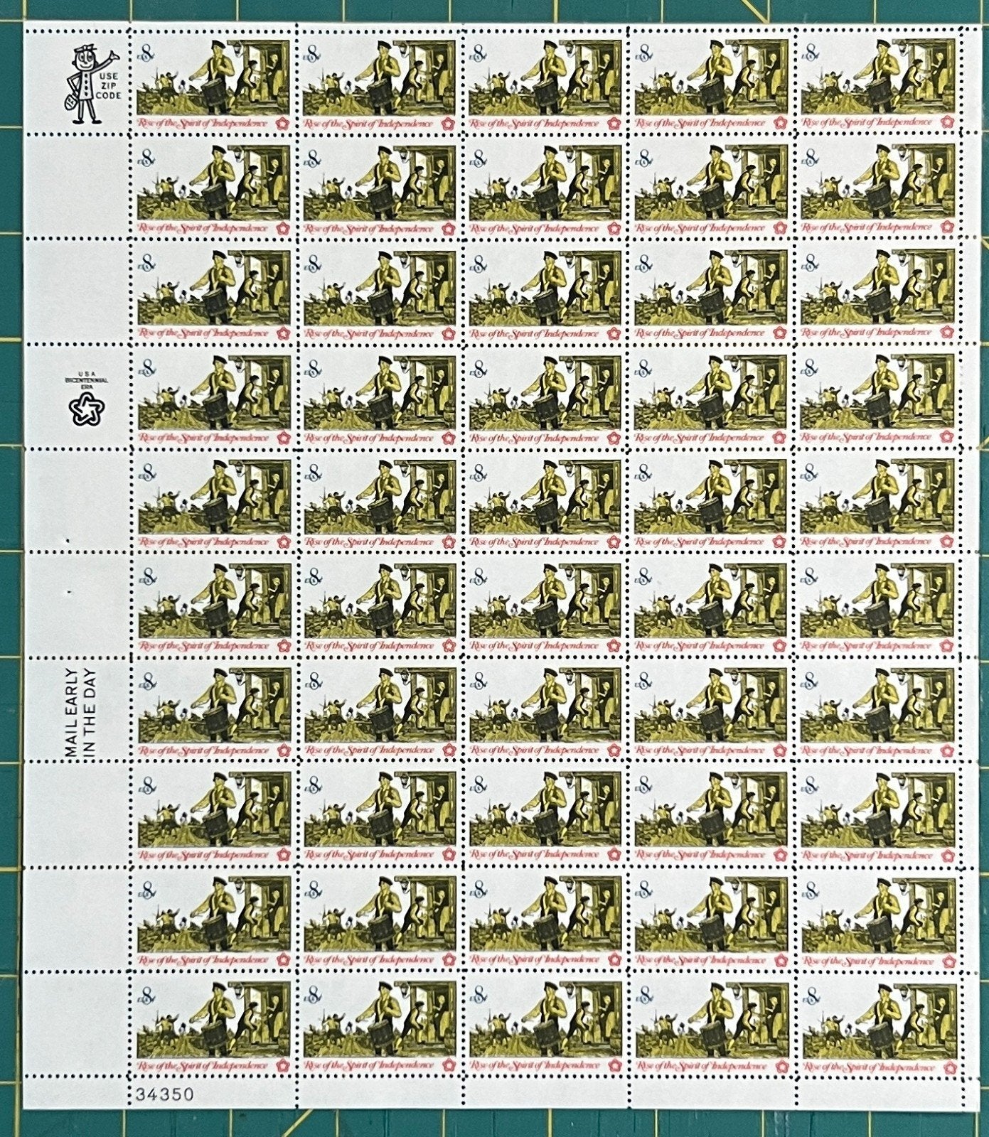 US 1973 8c Drummer Mint Sheet MNH (Scott 1479) ZAYIX