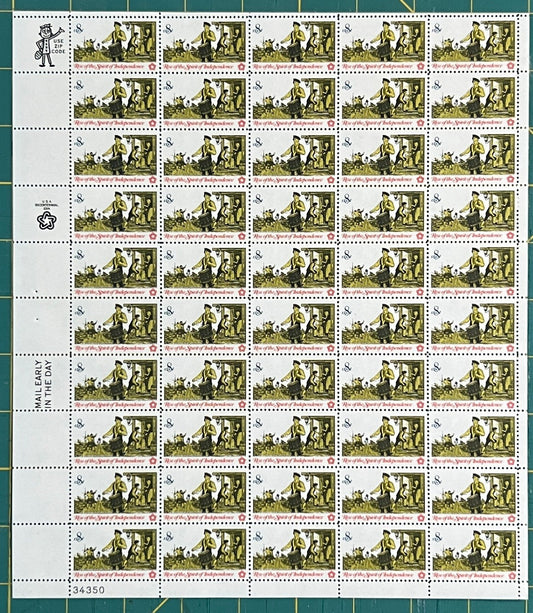 US 1973 8c Drummer Mint Sheet MNH (Scott 1479) ZAYIX