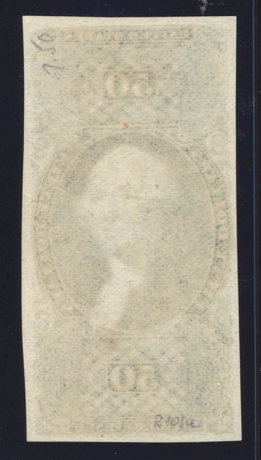 US R101a Used XF 1853 $50 US Internal Revenue green imperf PSE cert ZAYIX