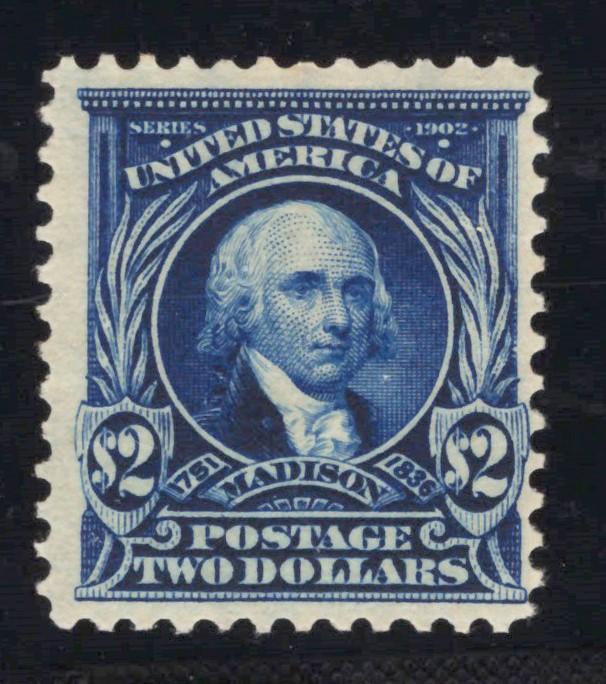 US 312 MHOG Fine - 1904 $2 dark blue Madison CV $825 - PSAG cert ZAYIX