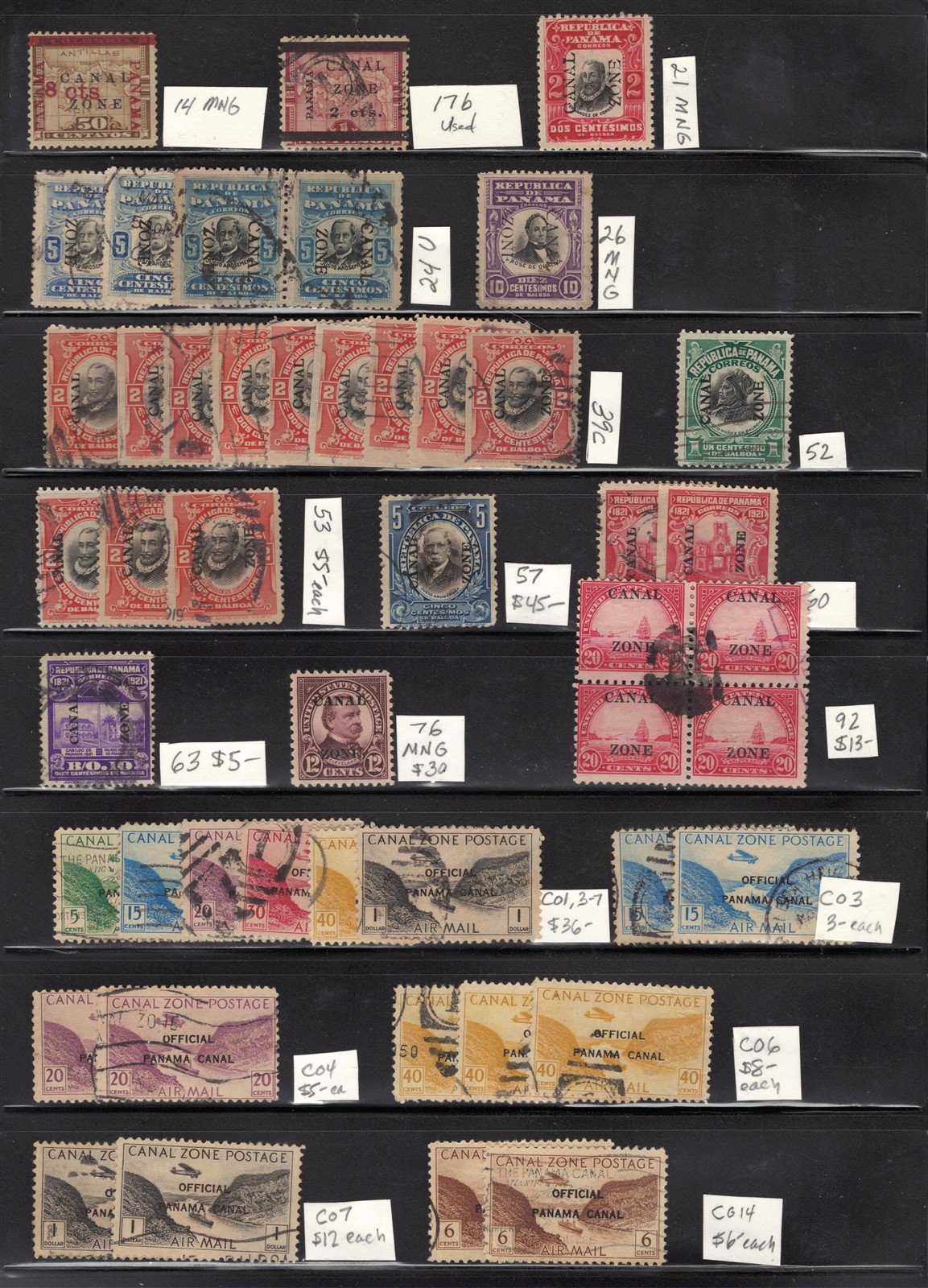 US Possessions Collection of 22 Mint* & 63 Used Stamps CZ DWI $1200+ CV ZAYIX
