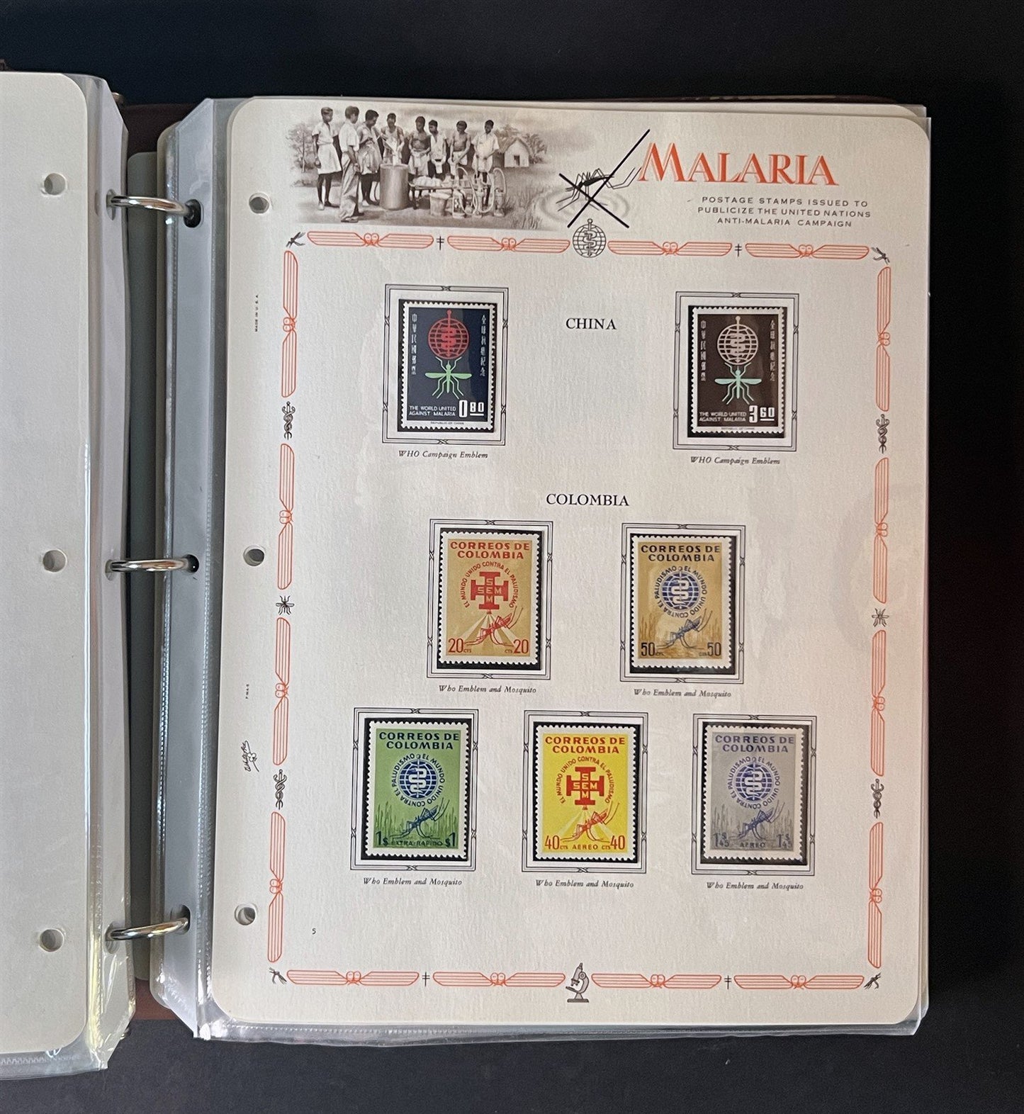Malaria Eradication MNH Collection 255 stamps & 20 SS on White Ace pages ZAYIX