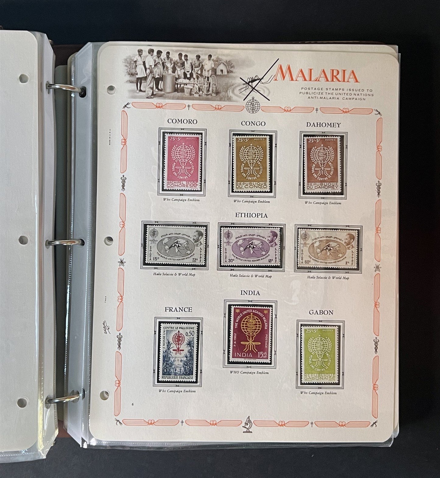 Malaria Eradication MNH Collection 255 stamps & 20 SS on White Ace pages ZAYIX