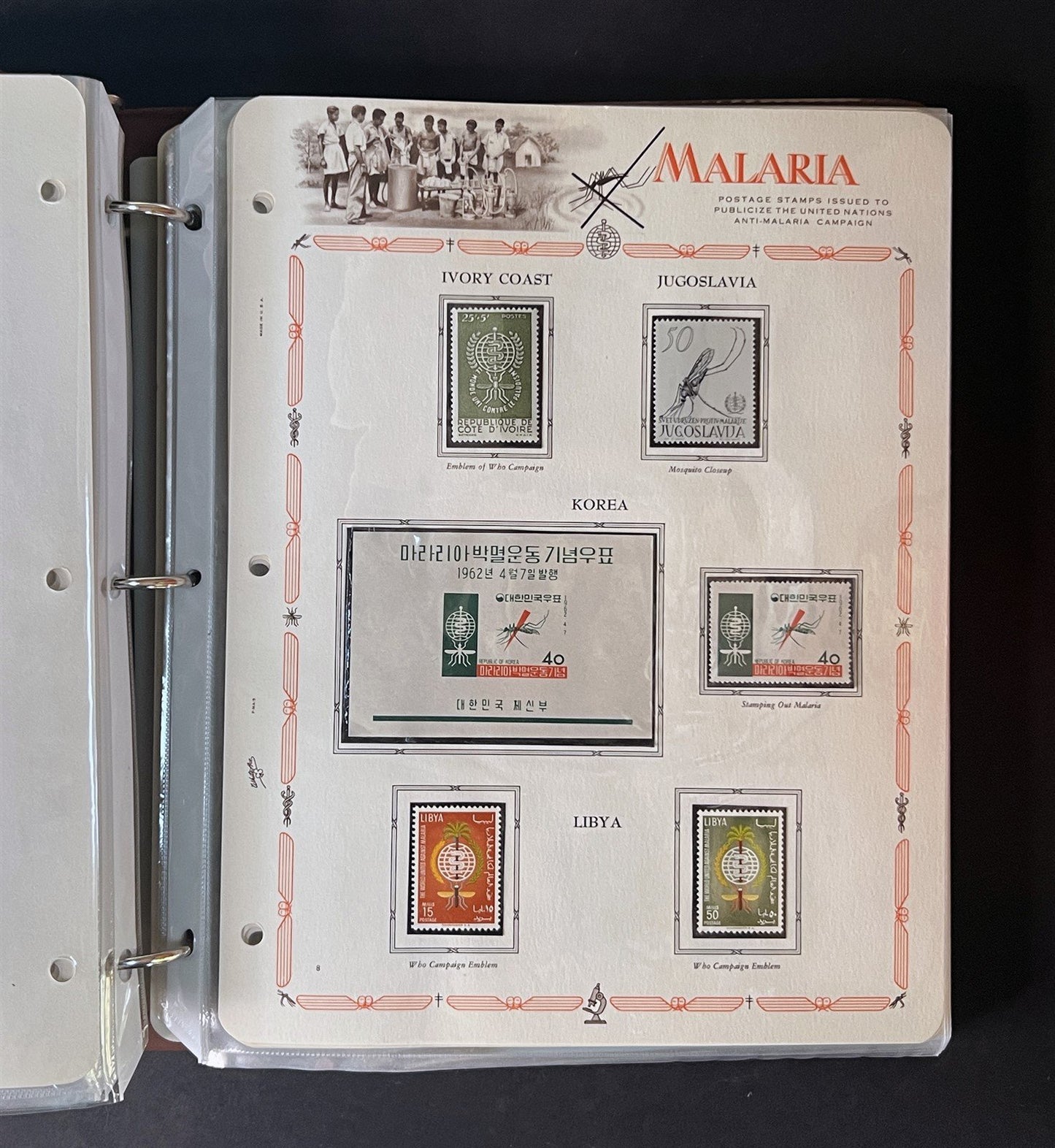Malaria Eradication MNH Collection 255 stamps & 20 SS on White Ace pages ZAYIX